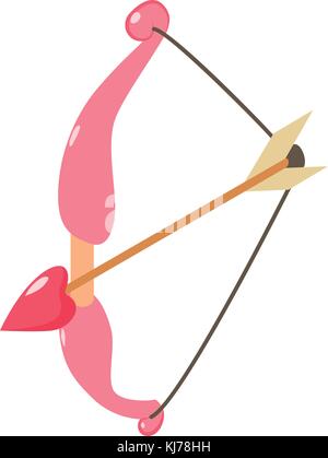 Bow and arrow icon, isometric style Stock Vector