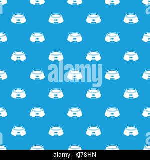 Bowl for animal pattern seamless blue Stock Vector