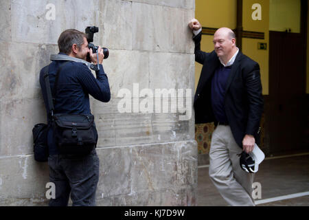 Gijon, Spain. 21st Nov, 2017. The American actor John Carroll Lynch at the International film Festival of Gijón (FICX) to present his first film as director in 'Lucky'. Credit: Mercedes Menendez/Pacific Press/Alamy Live News Stock Photo