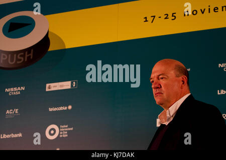 Gijon, Spain. 21st Nov, 2017. The American actor John Carroll Lynch at the International film Festival of Gijón (FICX) to present his first film as director in 'Lucky'. Credit: Mercedes Menendez/Pacific Press/Alamy Live News Stock Photo