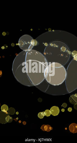 Wonderful abstract illustrated glass object Stock Photo