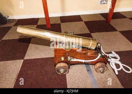 Ceremonial brass cannon Stock Photo