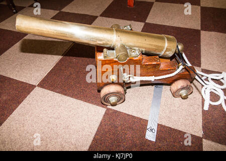 Ceremonial brass cannon Stock Photo