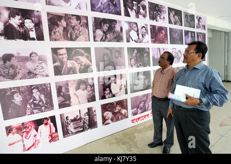 Film posters shooting events area near FDC (Bangladesh Film Development Corporation) Dhaka, Bangladesh. Stock Photo