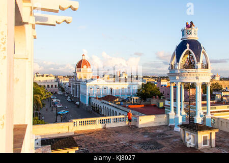 View from Palacio Ferrer - Casa Provincial de la Cultura, Cienfuegos, Cuba Stock Photo