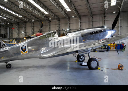 Curtiss P-40 Tomahawk, USAAF markings, Duxford, UK. Stock Photo