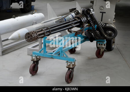 M61 Vulcan 20mm calibre Gatling gun and Sparrow missile, Duxford, UK ...