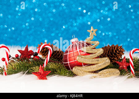 Christmas tree and decoration Stock Photo