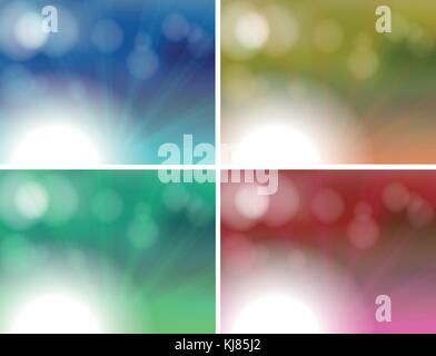 Illustration of the different color combinations Stock Vector