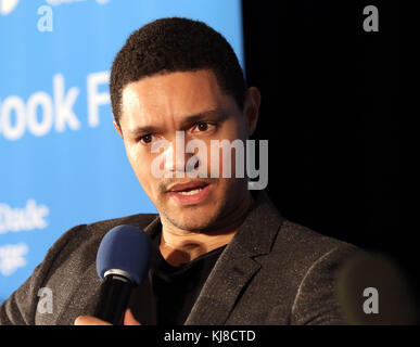 MIAMI, FL - NOVEMBER 13: Trevor Noah speaks about his book 'Born a Crime' during the Miami Book Fair at the Miami Dade College Wolfson Campus on Sunday, November 13, 2016 in downtown Miami, Florida   People:  Trevor Noah Stock Photo