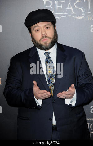 NEW YORK, NY - NOVEMBER 10: Dan Fogler attends the 'Fantastic Beasts And Where To Find Them' World Premiere at Alice Tully Hall, Lincoln Center on November 10, 2016 in New York City.   People:  Dan Fogler Stock Photo