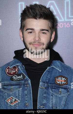 NEW YORK, NY - NOVEMBER 11: Jack Griffo attends the Nickelodeon Halo Awards 2016 at Pier 36 on November 11, 2016 in New York City.  People:  Jack Griffo Stock Photo