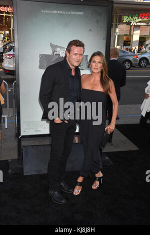 HOLLYWOOD, CA - JULY 19: Jason O'Mara, Paige Turco attends the premiere of New Line Cinema's 'Lights Out' at TCL Chinese Theatre on July 19, 2016 in Hollywood, California.  People:  Jason O'Mara, Paige Turco Stock Photo