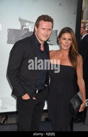 HOLLYWOOD, CA - JULY 19: Jason O'Mara, Paige Turco attends the premiere of New Line Cinema's 'Lights Out' at TCL Chinese Theatre on July 19, 2016 in Hollywood, California.  People:  Jason O'Mara, Paige Turco Stock Photo