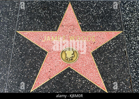 HOLLYWOOD, CA - DECEMBER 06: James Woods star on the Hollywood Walk of Fame in Hollywood, California on Dec. 6, 2016. Stock Photo