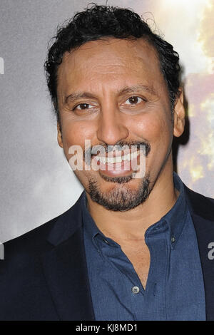 NEW YORK, NY - SEPTEMBER 21: Aasif Mandvi  attends National Geographic's 'Years Of Living Dangerously' Season 2 World Premiere at American Museum of Natural History on September 21, 2016 in New York City   People:  Aasif Mandvi Stock Photo