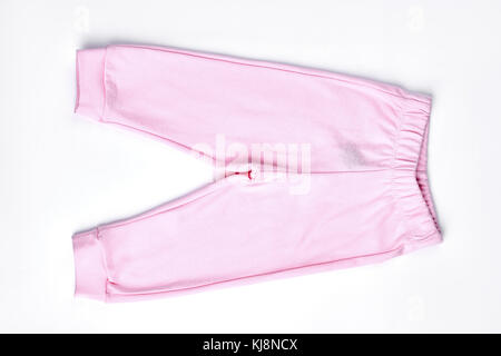 Baby-girl Cotton Pink Capri. New Light Pink Pants With Bows For Toddler  Girl Isolated On White Background. Stock Photo, Picture and Royalty Free  Image. Image 85535572.