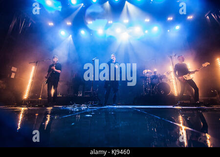 Denmark, Tisvildeleje – July 20, 2017. The Danish rock band Mew ...