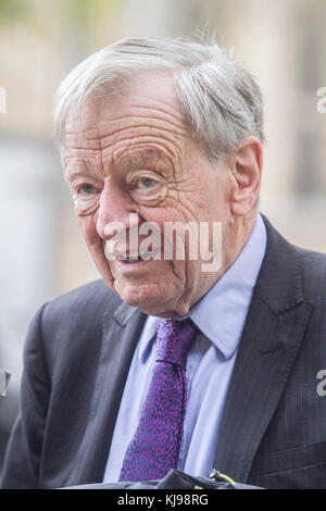 London, UK. 22nd Nov, 2017. British Labour politician Alfred Lord Dubs who sponsored an amendment to the Immigration Act 2016 to offer unaccompanied refugee children safe passage to Britain during the European migrant crisis Credit: amer ghazzal/Alamy Live News Stock Photo