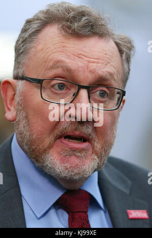 Westminster. London, UK. 22nd Nov, 2017. David Mundell, Secretary of State for Scotland speaking to journalist following Chancellor of the Exchequer Philip Hammond sets out the Budget. Credit: Dinendra Haria/Alamy Live News Stock Photo