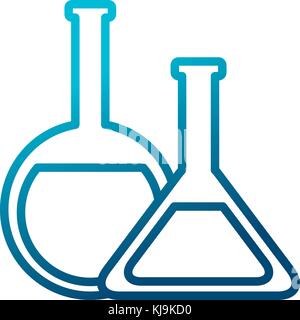 Flask chemistry tools Stock Vector