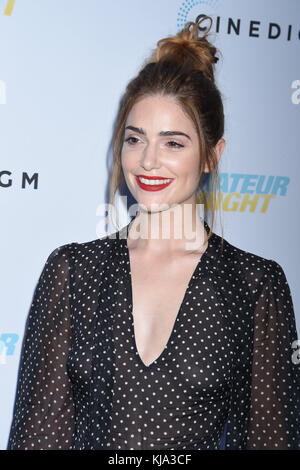HOLLYWOOD, CA - JULY 25:  Janet Montgomery attends the premiere of Cinedigm's 'Amateur Night' at ArcLight Cinemas on July 25, 2016 in Hollywood, California.   People:  Janet Montgomery Stock Photo
