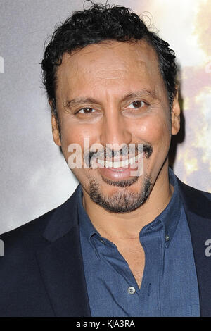 NEW YORK, NY - SEPTEMBER 21: Aasif Mandvi  attends National Geographic's 'Years Of Living Dangerously' Season 2 World Premiere at American Museum of Natural History on September 21, 2016 in New York City   People:  Aasif Mandvi Stock Photo