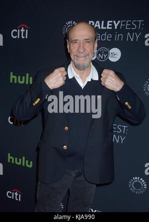 NEW YORK, NY - OCTOBER 06: F. Murray Abrahamattends the PaleyFest New York 2016 'Homeland' screening and panel discussion at The Paley Center for Media on October 6, 2016 in New York City.    People:  F. Murray Abraham Stock Photo