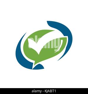 check mark within speech bubble, elegant check mark, symbol design, isolated on white background. Stock Vector