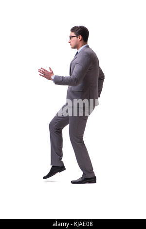 Puppet businessman isolated on white background Stock Photo