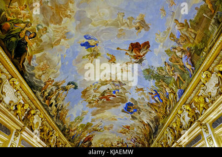 decorative painted ceiling, florence, italy Stock Photo