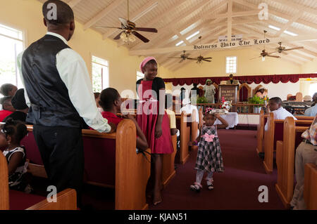 Bethel Apostolic Church of God in Christ Jesus, Charlestown, Nevis, Caribbean Stock Photo