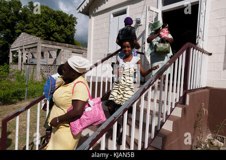 Bethel Apostolic Church of God in Christ Jesus, Charlestown, Nevis, Caribbean Stock Photo