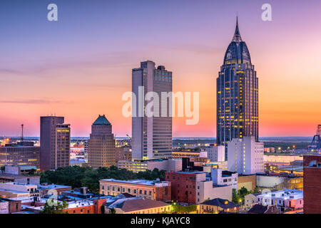 Mobile, Alabama, USA downtown skyline. Stock Photo