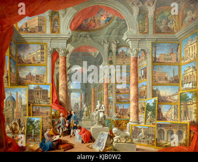 Modern Rome, Giovanni Paolo Panini, 1757, Metropolitan Museum of Art, Manhattan, New York City, USA, North America Stock Photo