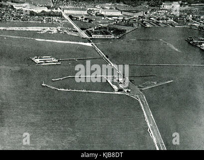 Copenhagen   Slusen aerial (c. 1930) Stock Photo