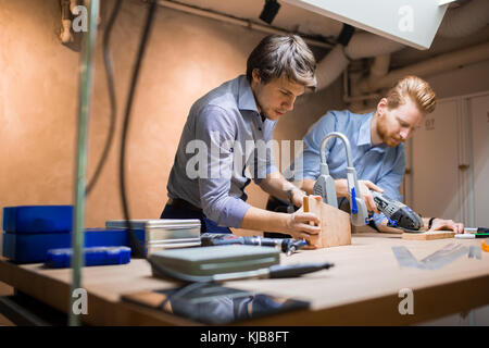 Two designers working on a project Stock Photo