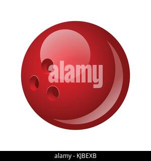 Bowling ball - modern vector realistic isolated object Stock Vector