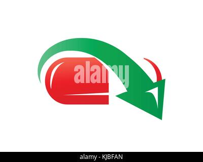 reducing pill use icon, reducing opioid icon, pill with arrow icon,  isolated on white background. Stock Vector