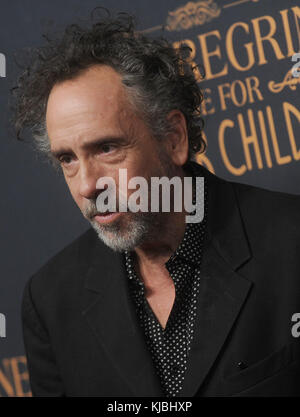 NEW YORK, NY - SEPTEMBER 26: Tim Burton  attends the 'Miss Peregrine's Home for Peculiar Children' New York premiere held at Saks Fifth Avenue on September 26, 2016 in New York City   People:  Tim Burton Stock Photo