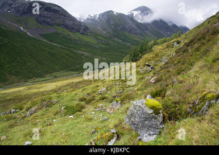 Sogn og Fjordane is a province in Norway. Stock Photo