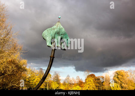 Bonn, Germany, November 17, 2017: Artistic environmental project Unbearable in Bonn at the COP23 climate change conference. Stock Photo