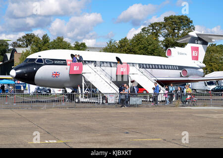 Hawker Siddeley Trident 2E, BEA, Duxford, UK. The Trident flew with British European Airways throughout much of the seventies. Stock Photo