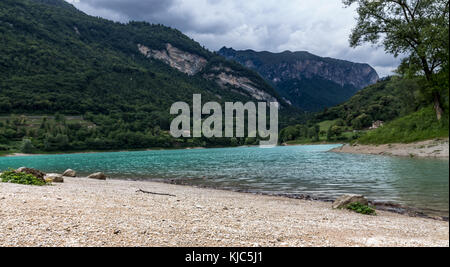 Lago di Tenno, North fo Garda lake, Italy Stock Photo