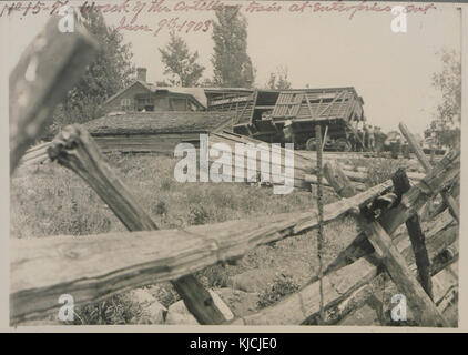 The wreck of the artillery train at Enterprise, Ontario, June 9, 1903 (HS85 10 14100 15) Stock Photo