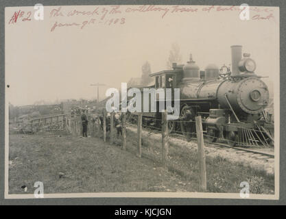 The wreck of the artillery train at Enterprise, Ontario, June 9, 1903 (HS85 10 14100 2) Stock Photo