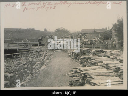 The wreck of the artillery train at Enterprise, Ontario, June 9, 1903 (HS85 10 14100 3) Stock Photo