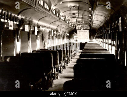 Better Farming Train Crop Production lecture car Stock Photo