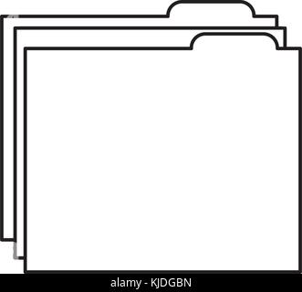folder file document archive information Stock Vector