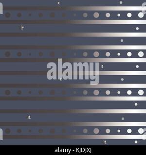 Cute Winter Background with silver elements on blue. Vector Illustration Stock Vector